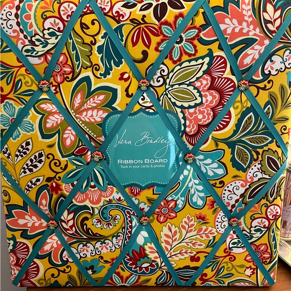 Vera Bradley Ribbon Board Provencal Cassidy NEW - Picture 3 of 4